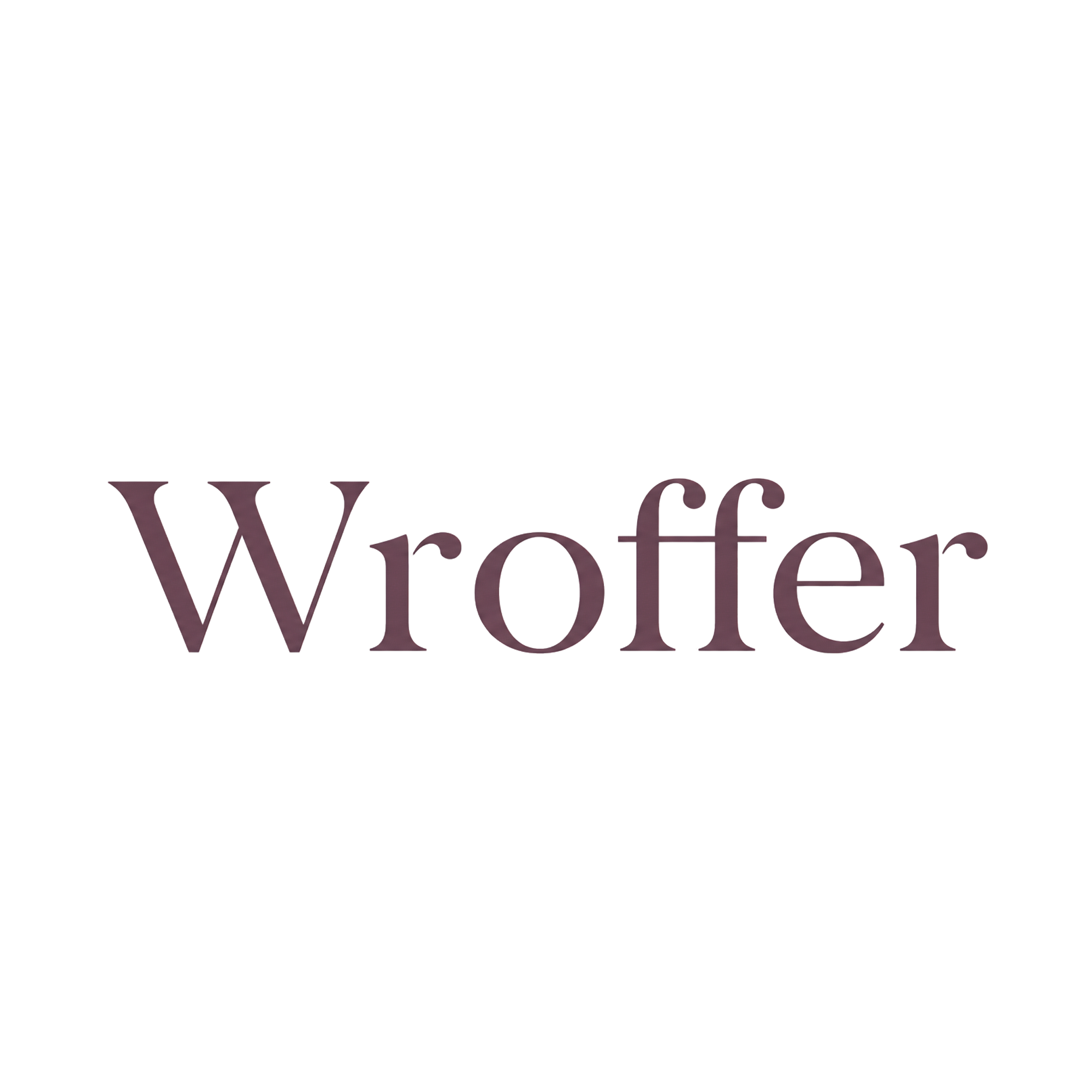 Wroffer approved transparent wordmark